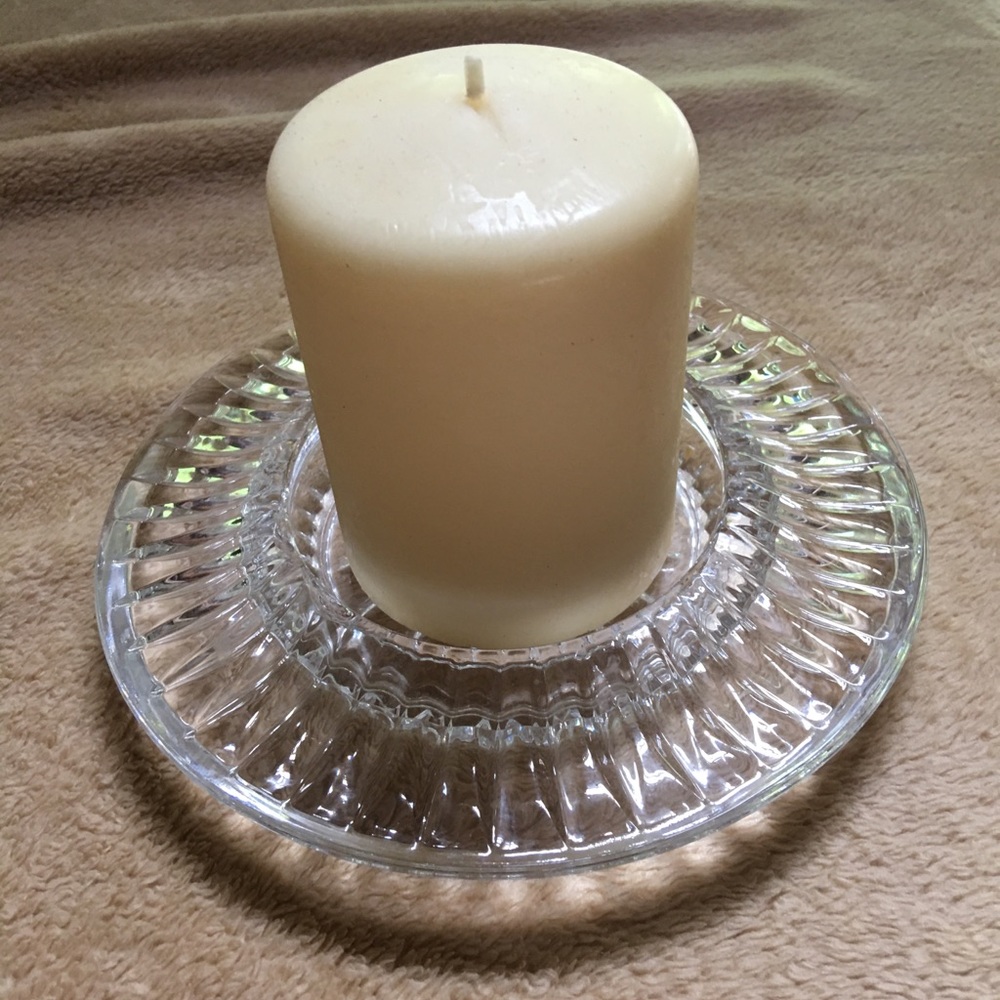 Glass crystal Candle Holder